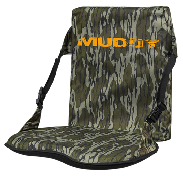 Muddy Complete Seat Mossy Oak Bottomland 18x14 in Portable Ground Seat