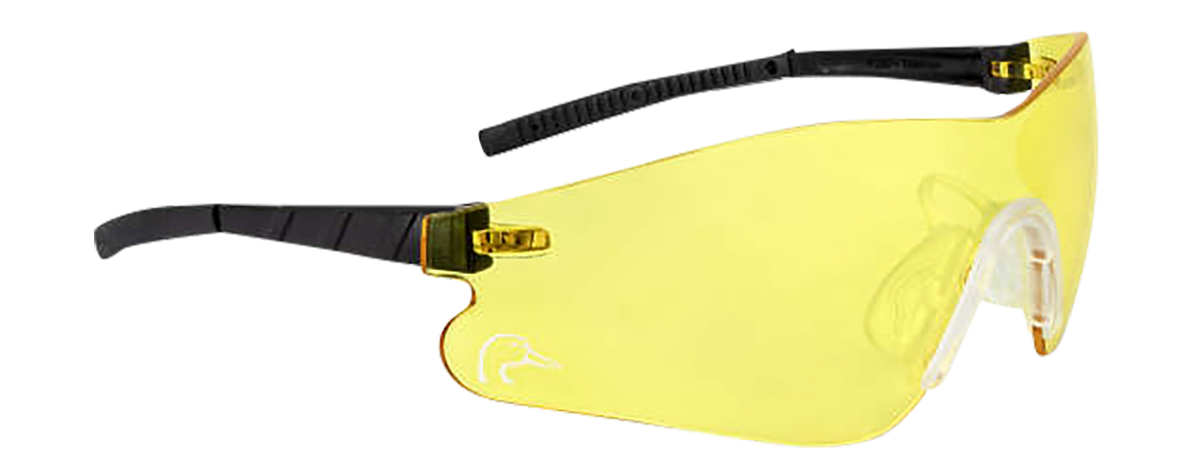 Radians DUY11040C Youth Shooting Glasses Amber Lens Black Half Frame