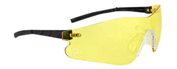 Radians DUY11040C Youth Shooting Glasses Amber Lens Black Half Frame