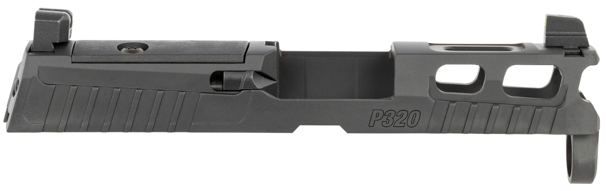 Sig Sauer P320 9mm Luger Pro-Cut Optic Ready Slide Assembly - PVD Black Stainless - XRAY3 Suppressor Sights