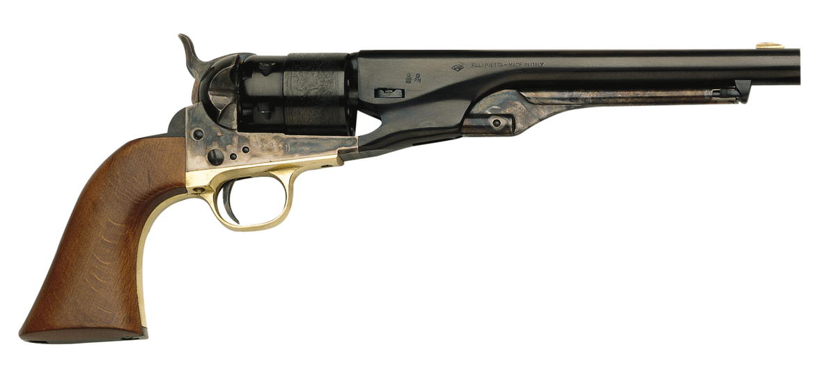 Traditions 1860 Army Break Open .44 Cal #11 Percussion 8" 6-Shot Revolver - Color Case Hardened