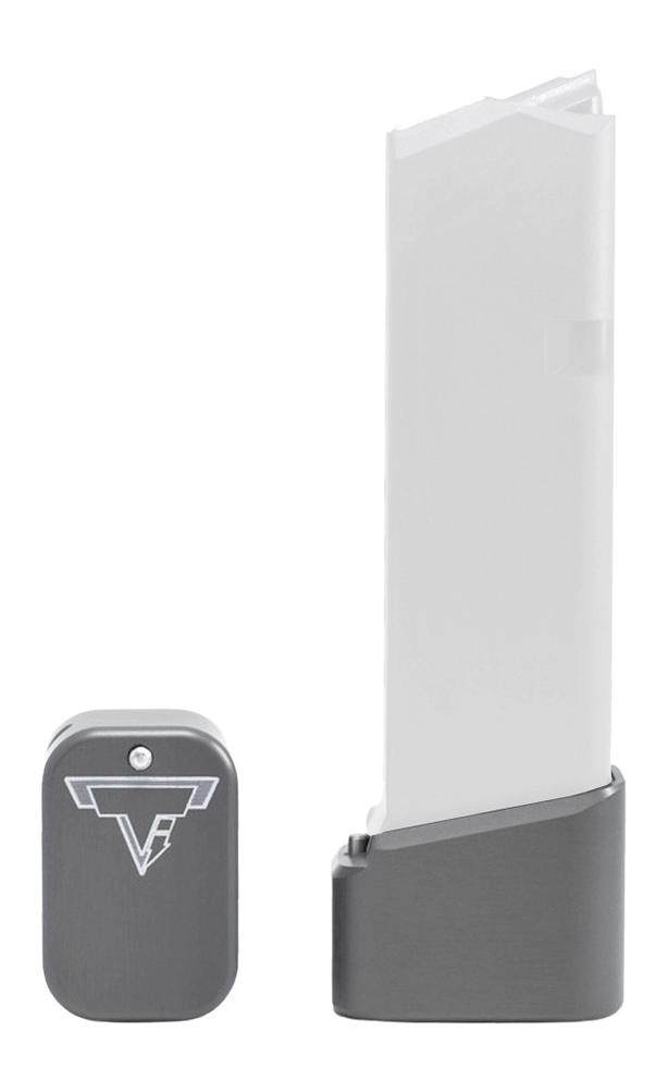 Taran Tactical Firepower Base Pad Kit Glock 19/23 +4/+5 - Titanium Gray