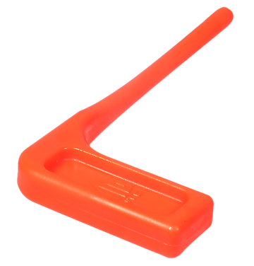 Leapers UTG Chamber Safety Flag Orange Polymer 3.5" 6-Pack