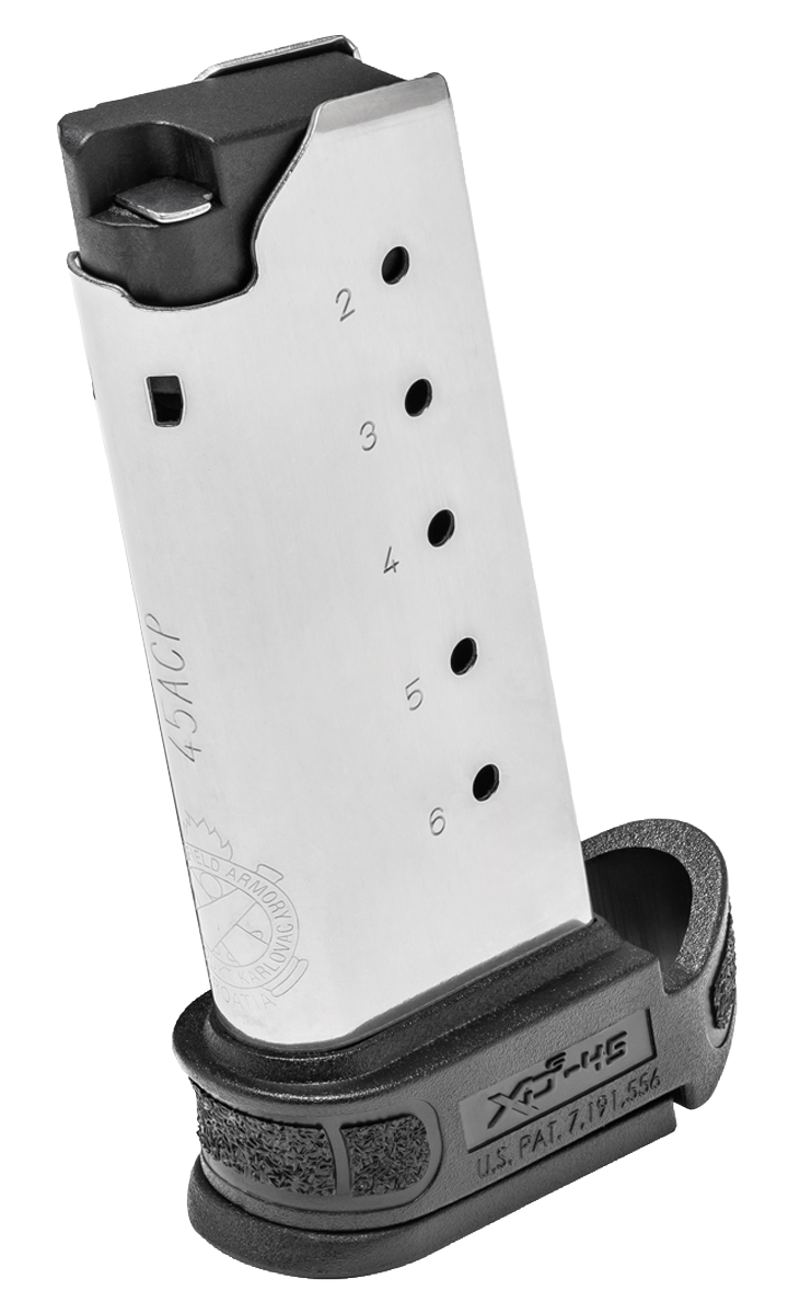 Springfield Armory XD-S Mod.2 45 ACP 6-Rd Extended Pistol Magazine - Stainless