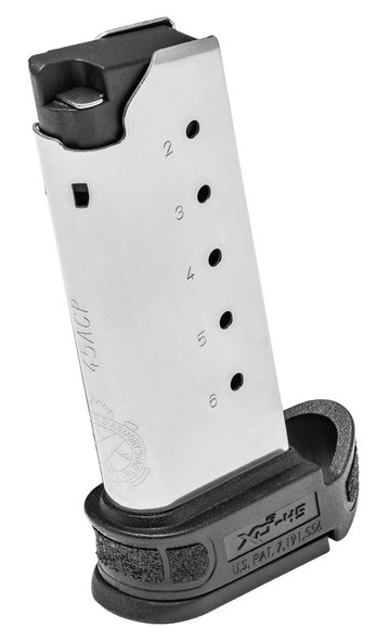 Springfield Armory XD-S Mod.2 45 ACP 6-Rd Extended Pistol Magazine - Stainless