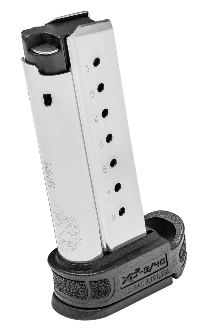 Springfield Armory XDSG09061 XD-S Mod.2 9mm Luger 9-Rd Stainless Pistol Magazine