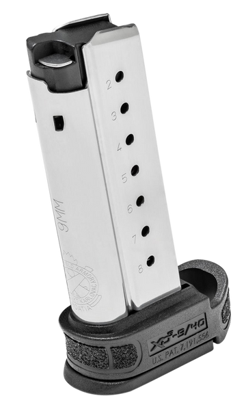 Springfield Armory XDSG09061 XD-S Mod.2 9mm Luger 9-Rd Stainless Pistol Magazine