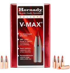 Hornady V-Max 6.8mm .277 110gr Polymer Tip Rifle Bullets - 100 Per Box