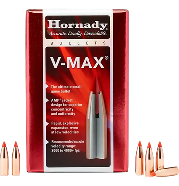 Hornady V-Max 6.8mm .277 110gr Polymer Tip Rifle Bullets - 100 Per Box