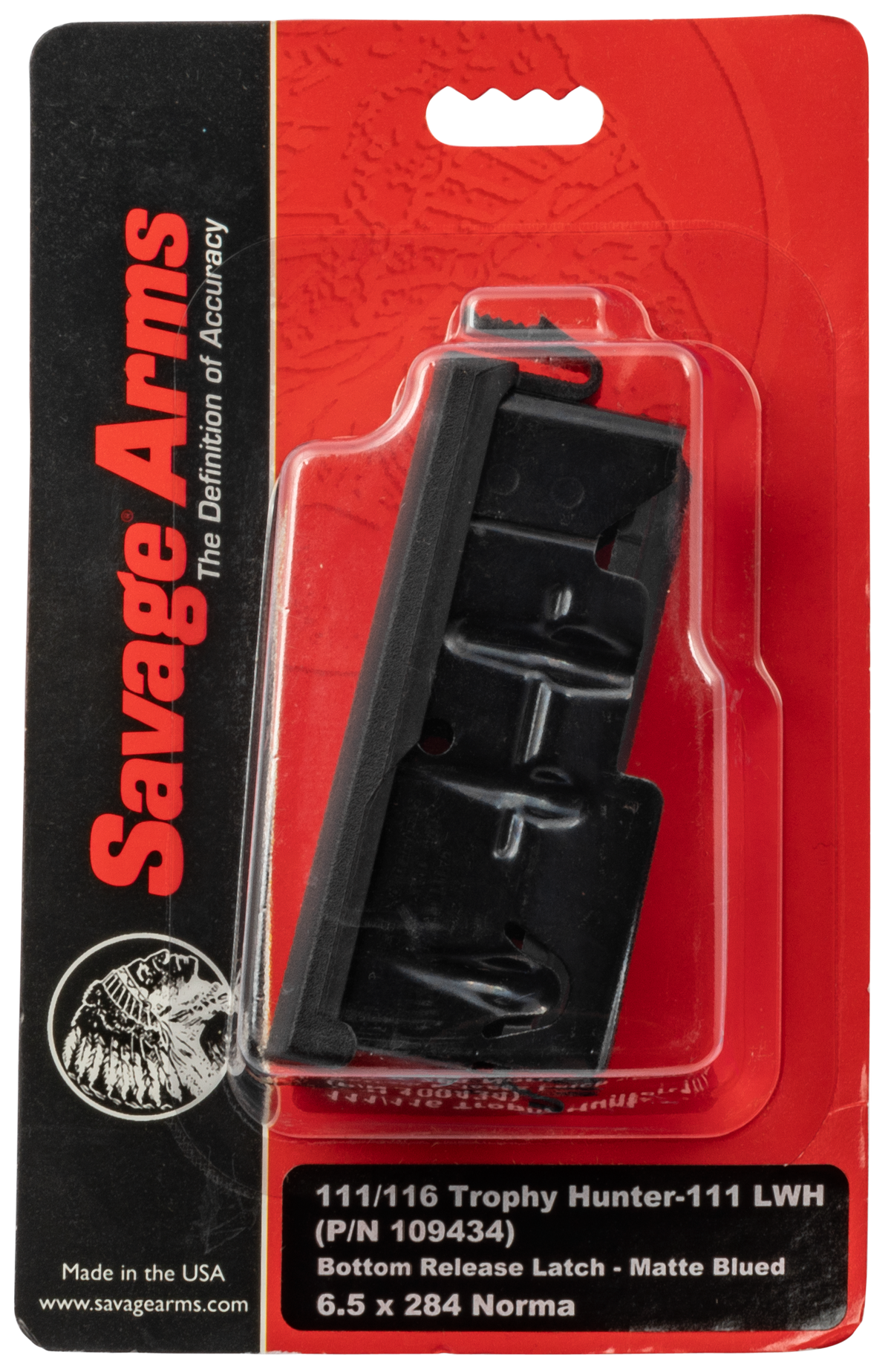 Savage 55234 OEM 6.5x284 Norma 4rd Blued Detachable Magazine - Axis/10/110/11/16