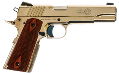 Standard Mfg 1911 Standard 45 ACP 5" 7+1 Semi-Auto Pistol - Nickel, Walnut Grips