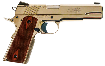 Standard Mfg 1911 Standard 45 ACP 5" 7+1 Semi-Auto Pistol - Nickel, Walnut Grips