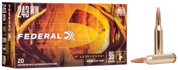Federal Fusion 243 Win 95gr Bonded Soft Point 20rd - Box or Case