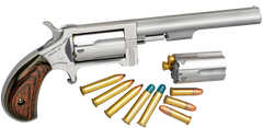 NAA Sidewinder 22 LR/22 WMR 4" 5-Shot SAO Revolver - CA Compliant