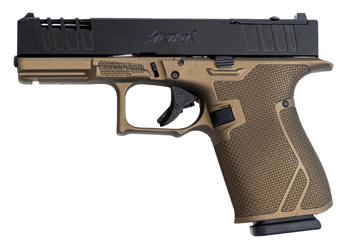 Great Lakes Firearms GL19BRZ Striker Compact 9mm Luger 4" 15+1 Semi-Auto Pistol - Bronze Cerakote / Black