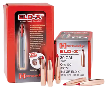 Hornady ELD-X 7mm .284 175 gr Reloading Bullets - 100/Box