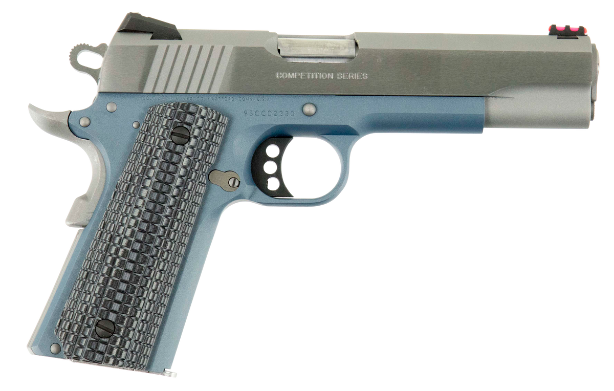 Colt Mfg 1911 Competition 9mm Luger 5" 9+1 SAO Pistol - Blue Titanium