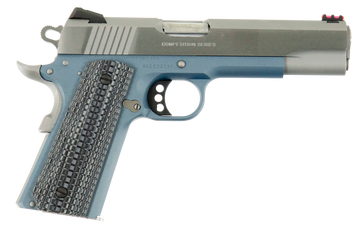 Colt Mfg 1911 Competition 9mm Luger 5" 9+1 SAO Pistol - Blue Titanium