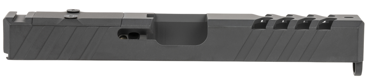 TacFire Replacement Slide 40 S&W Graphite Black Cerakote Stainless Steel with Optics Cut & Slide Ports - Glock 22 Gen3