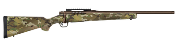 Mossberg Patriot Compact 6.5 PRC 20" 4+1 Bolt Action Rifle - Patriot Brown Cerakote Bull Barrel - MultiCam Fixed Stock