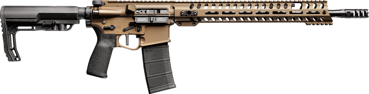 Patriot Ordnance Factory Renegade + 5.56x45mm NATO 13.75" 30+1 Semi-Auto Rifle - Bronze