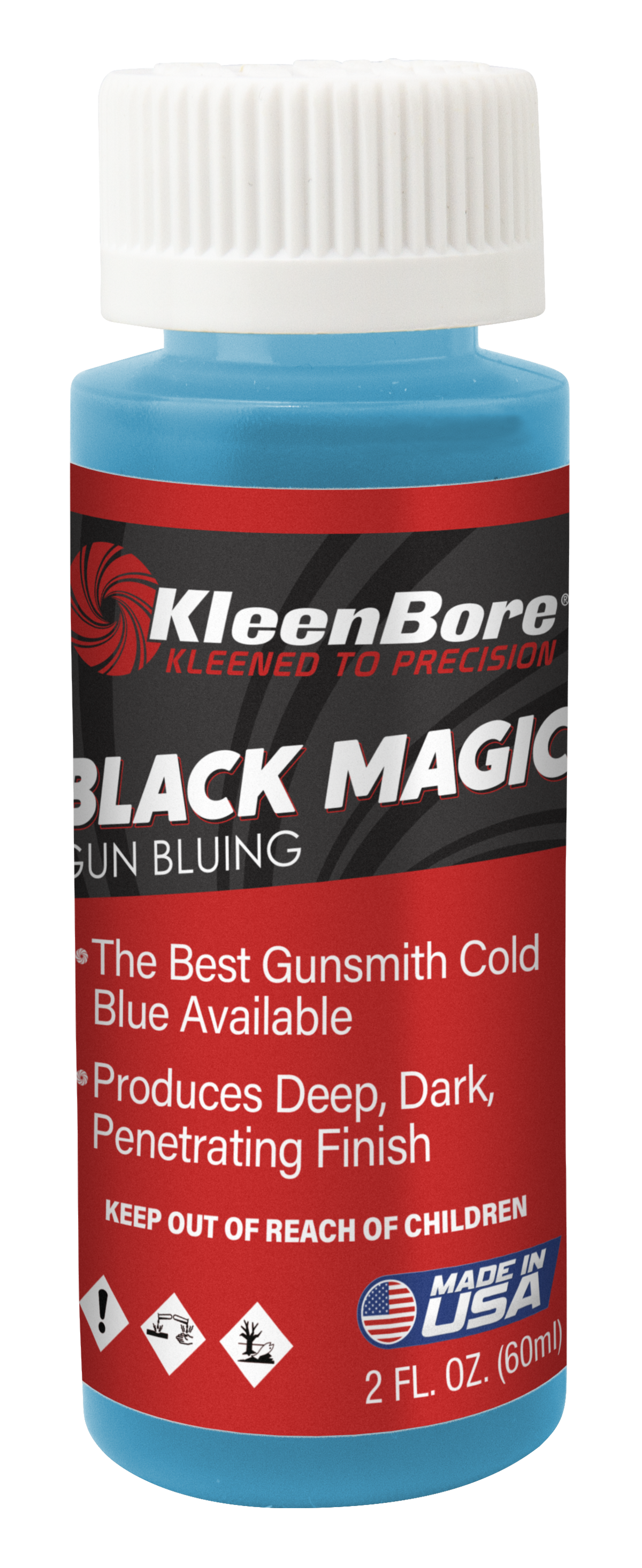 Kleen-Bore Black Magic GB2 Gun Bluing Solution 2 oz Bottle