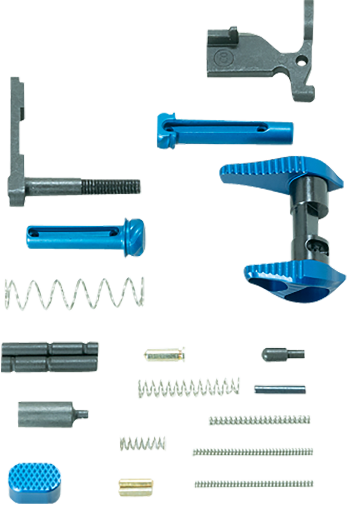 Timber Creek Outdoors ARLPKB AR-15 Lower Parts Kit Blue Anodized Aluminum