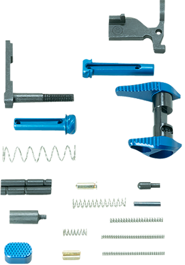 Timber Creek Outdoors ARLPKB AR-15 Lower Parts Kit Blue Anodized Aluminum