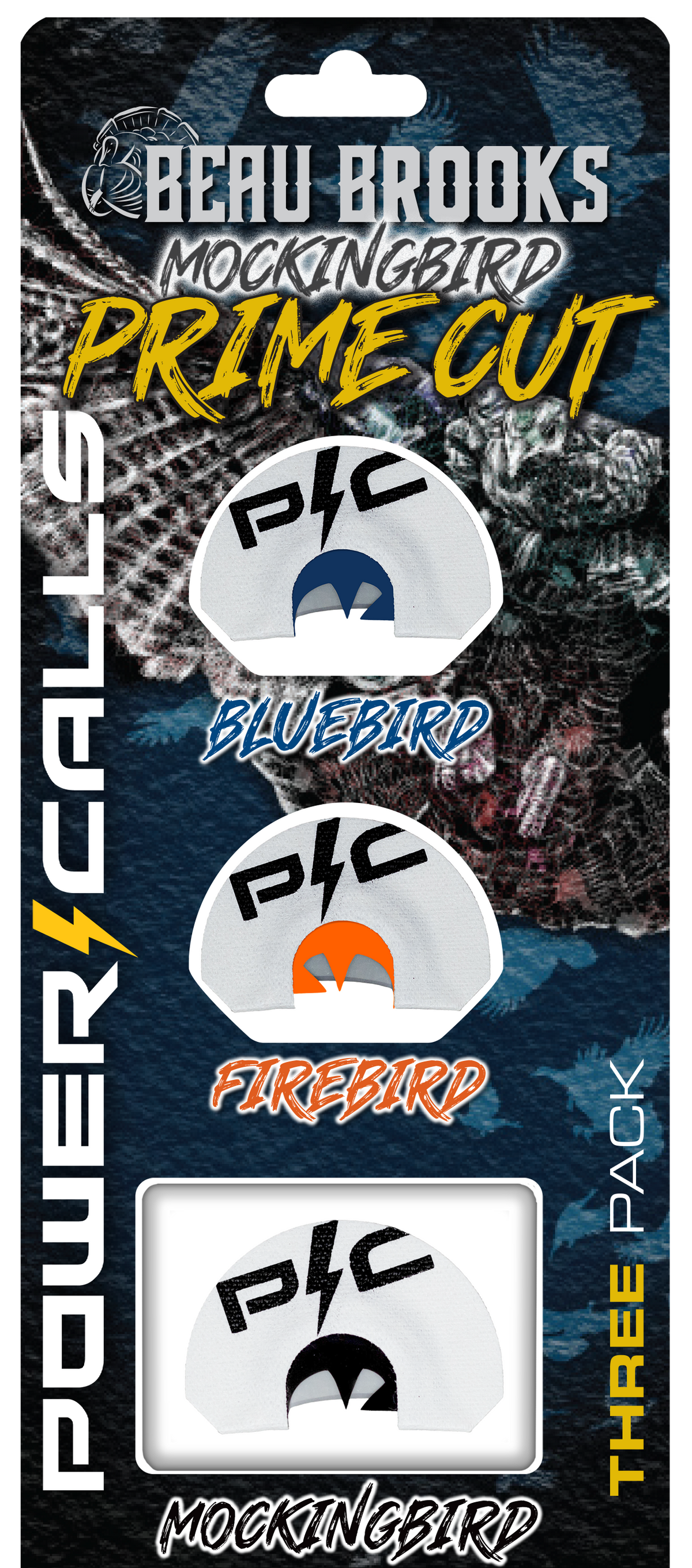 Higdon Decoys Power Calls Beau Brooks Mockingbird Diaphragm Call 3 Pack