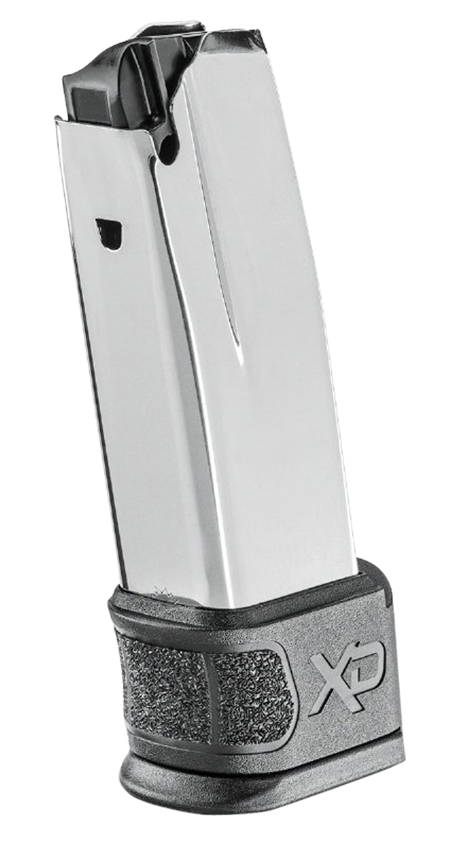 Springfield Armory XD Mod.2 9mm Luger 10-Rd Stainless Steel Magazine - Black Sleeve Extension