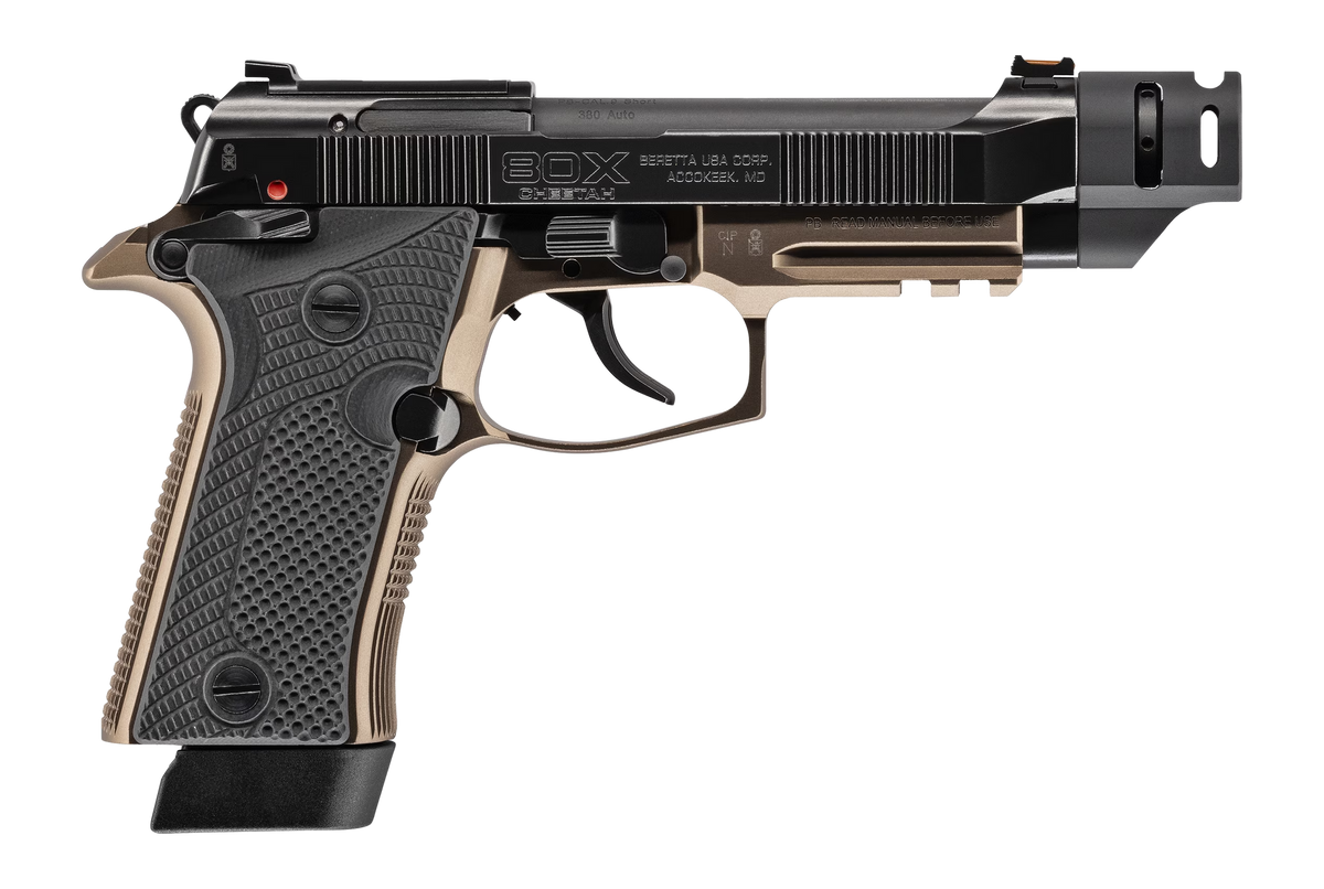 Beretta 80X Cheetah Tactical Urban 380 ACP 4.40" 15+1 DA/SA Semi-Auto Pistol