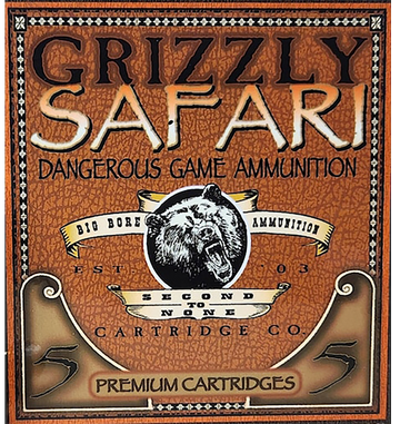 Grizzly Ammo 458 Winchester Magnum 500gr Solid Brass 5 Rounds - Box or Case