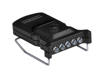 Cyclops Micro Hat Clip Light 10 Lumens 5 White LED Clip-On - Black