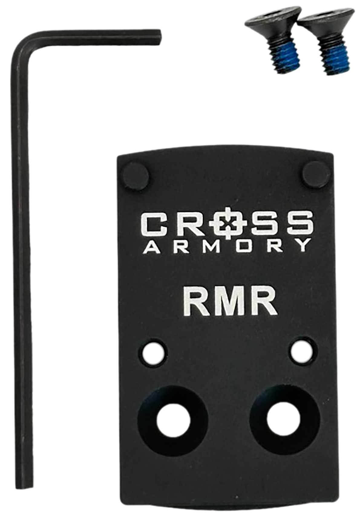 Cross Armory CRRMADAPTER RMSc to RMR Adapter Plate Black Oxide Aluminum