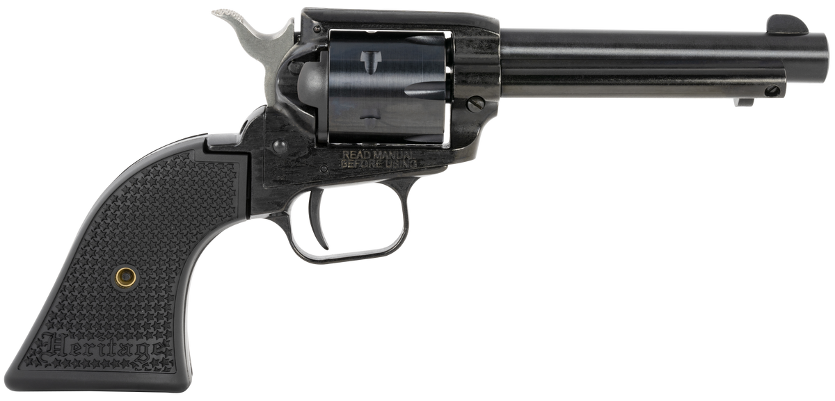 Heritage Mfg Rough Rider .22 LR 4.75" 6-Shot SAO Black Revolver