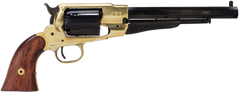 Traditions 1858 Army Break Open 44 Cal 8" 6-Shot Percussion Revolver - Brass Frame, Walnut Grip