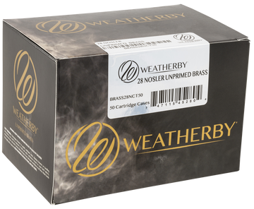 Weatherby 28 Nosler Unprimed Rifle Brass Cases 50/Box