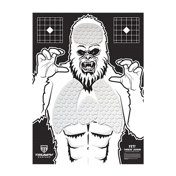 Triumph Systems Threat Down Yeti Reactive Splatter Hanging Paper Target 30" x 22"