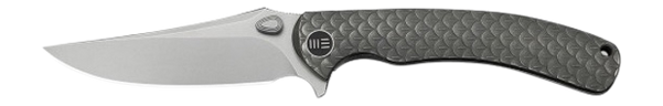 WE Knife Dracarys 3.58" M390 Stonewashed Folding Frame Lock Flipper Knife - Gray Titanium - Limited Edition