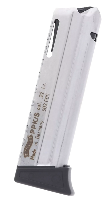 Walther Arms PPK/S 22 LR 10-Rd Black Polymer Detachable Magazine