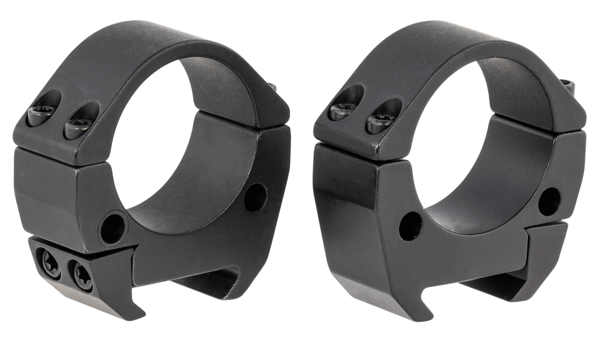 Talley TMS30L Modern Sporting 30mm Low Picatinny Scope Rings - Black Anodized Aluminum
