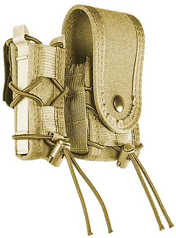 High Speed Gear 10PC00CB TACO LEO Coyote Brown Nylon Pistol/Handcuff Pouch - Belt Mount