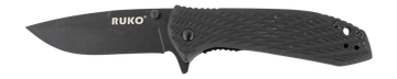 Rynoblade Knives Ruko Socius 3.25" 440C Black Oxide Folding Knife