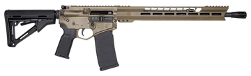 Diamondback DB15 Black Gold 6.5 Grendel 18" 28+1 Semi-Auto AR-15 Rifle - Black/FDE