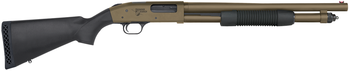Mossberg 590 Thunder Ranch 12 Gauge 3" 18.50" 6+1 Pump-Action Shotgun - Patriot Brown Cerakote, Optic Cut