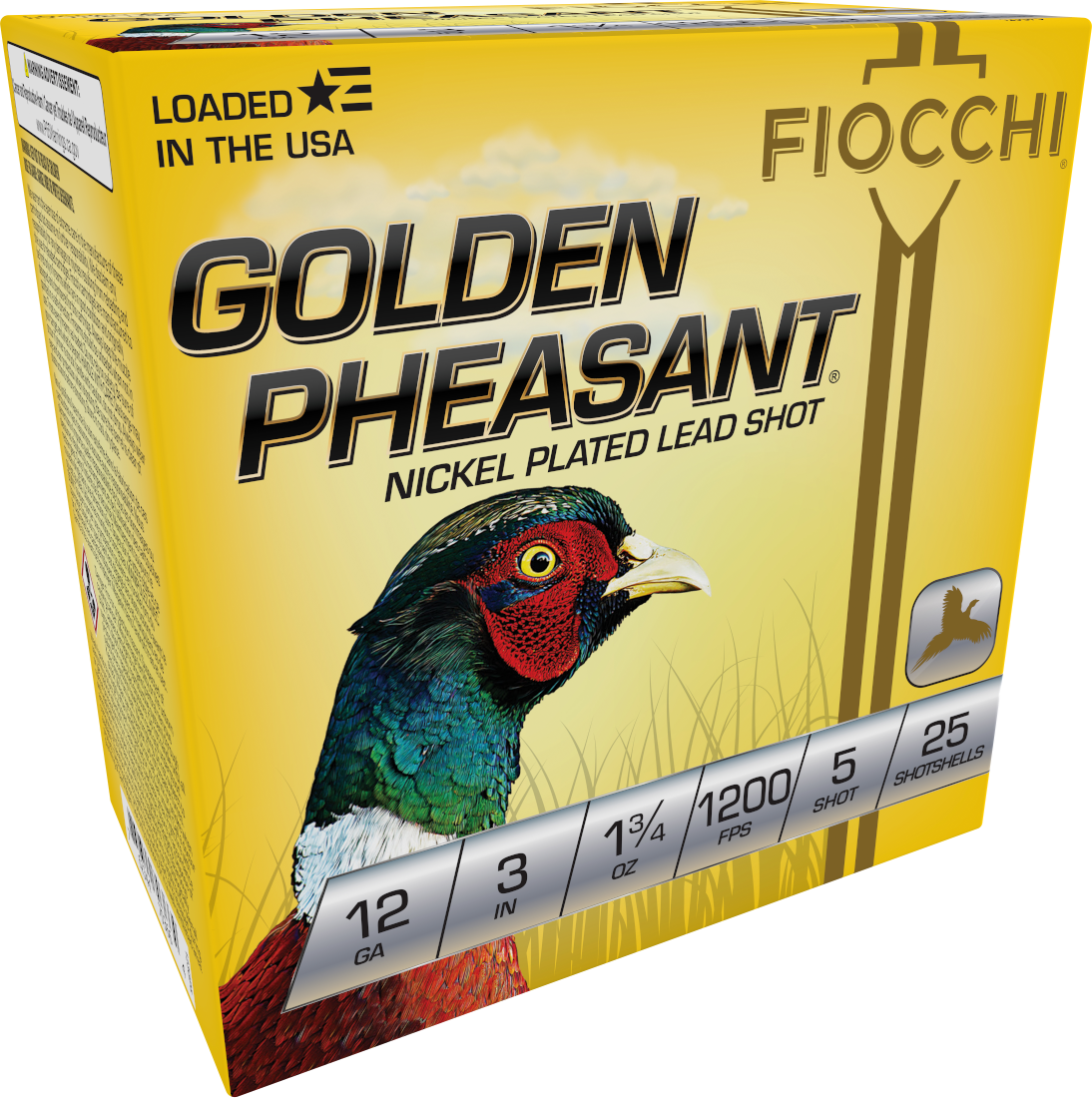 Fiocchi Golden Pheasant Extrema 12 Gauge 3" 1-3/4 oz 5 Shot - Box or Case