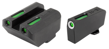 TruGlo TFX Glock 20/21/25/28-32/37/40-41 3-Dot Suppressor High Tritium/Fiber Optic Night Sight Set - Black Nitride