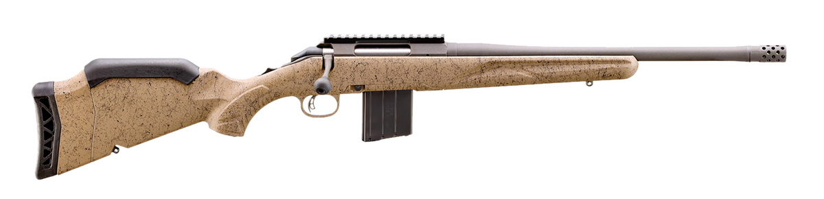 Ruger American II Ranch 400 Legend 16.10" 5+1 Bolt-Action Rifle - FDE Splatter Stock