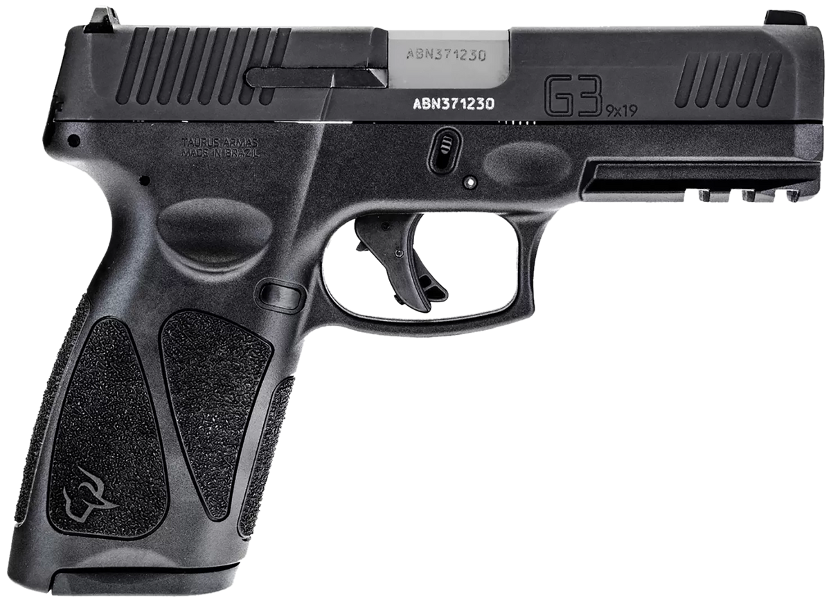 Taurus G3 9mm Luger 4" 17+1 Semi-Auto Pistol - Black Polymer Frame, Matte Black Tenifer Slide