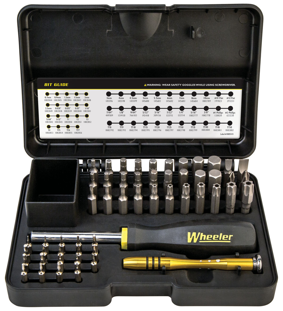 Wheeler Hex-Torx Screwdriver Set 65-Piece Alloy Steel